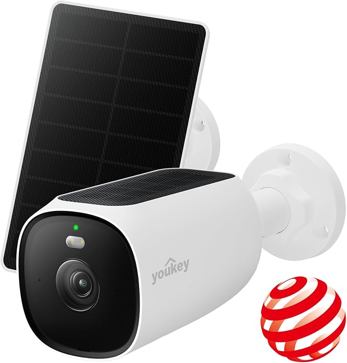 youkey S420 24/7 Recording Solar Security Camera Wireless Outdoor