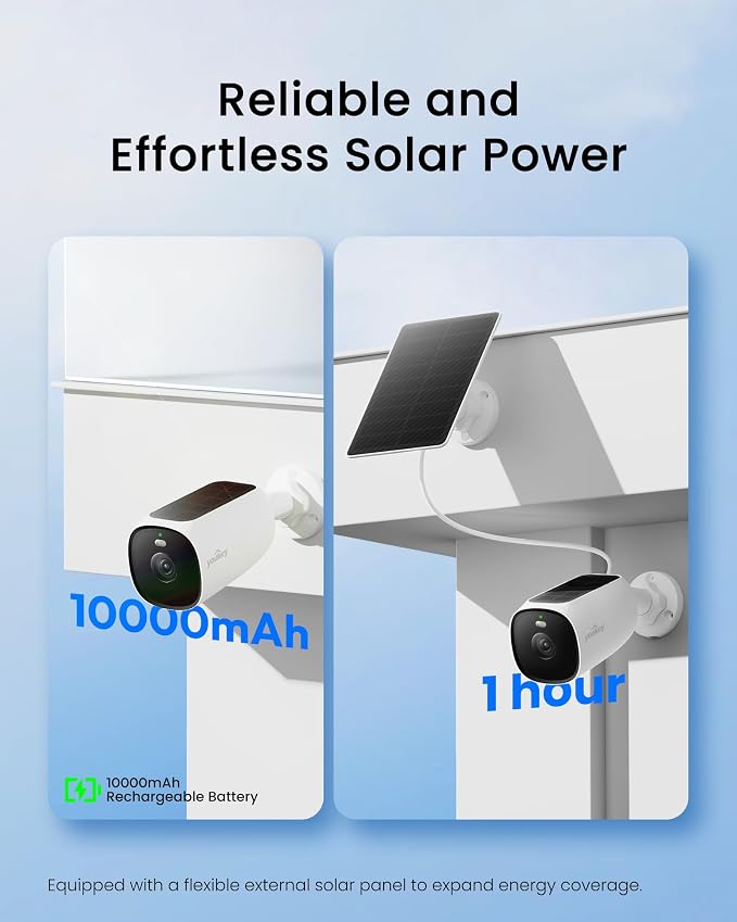 youkey S420 24/7 Recording Solar Security Camera Wireless Outdoor