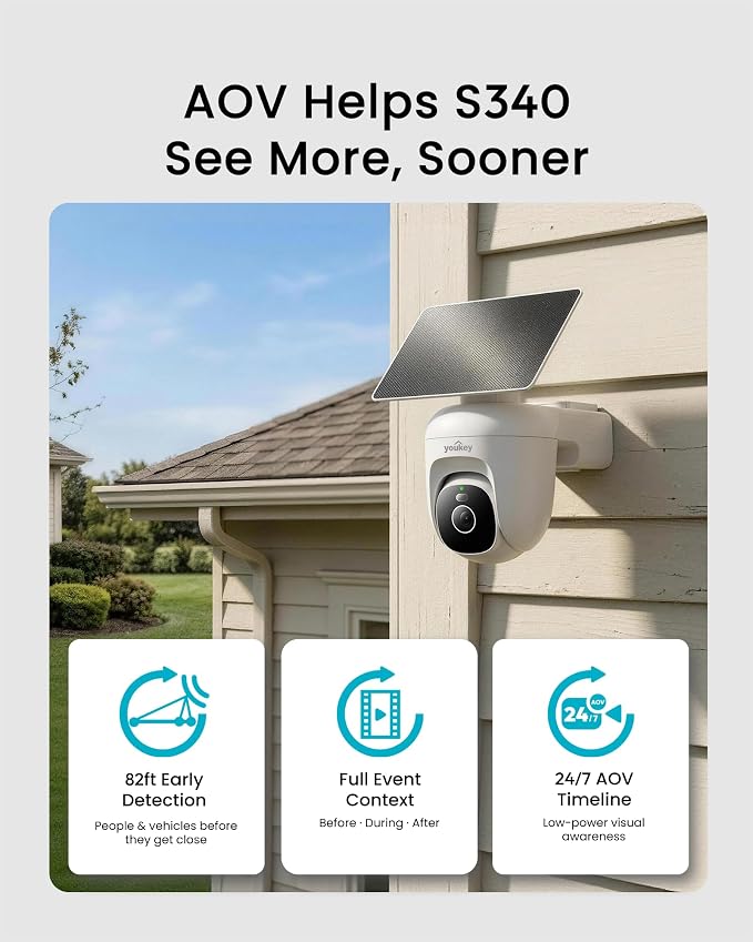 Youkey S340 Solar Security Outdoor Camera