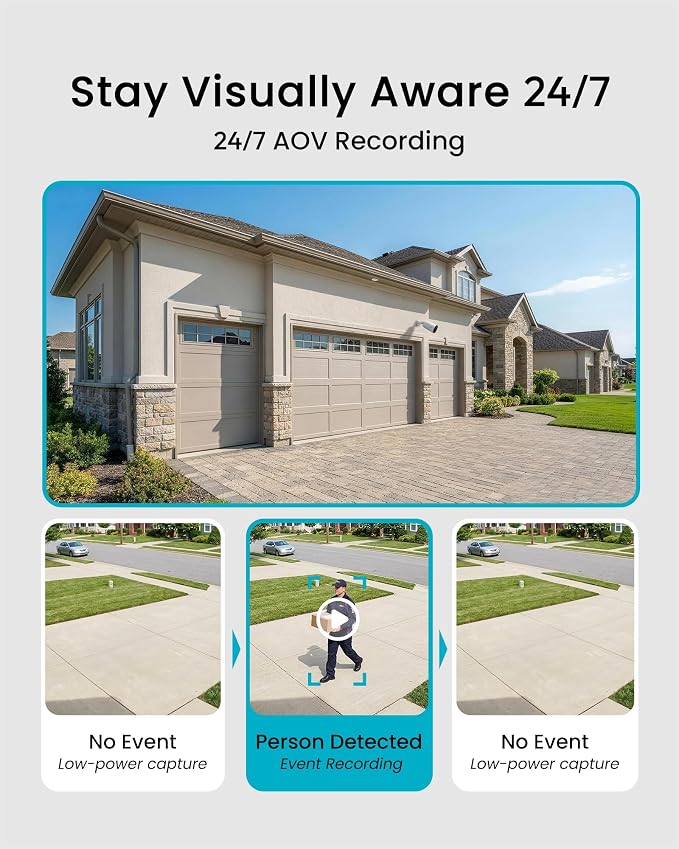 youkey S420 24/7 Recording Solar Security Camera Wireless Outdoor