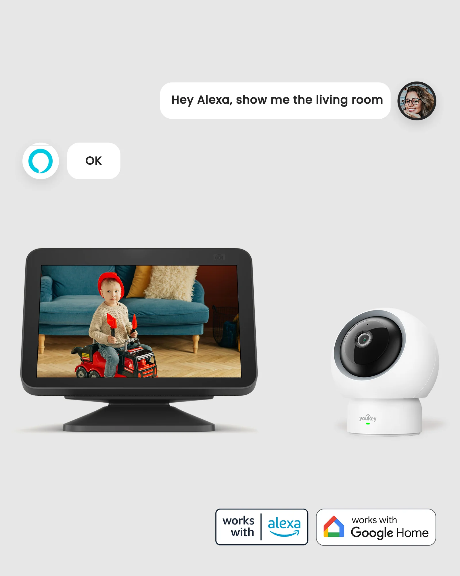 Youkey Indoor Security Camera P310