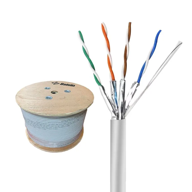 CAT6A S/FTP Lan Cable Indoor Grey/Blue, BC, Fluke Tested, LSZH view 3