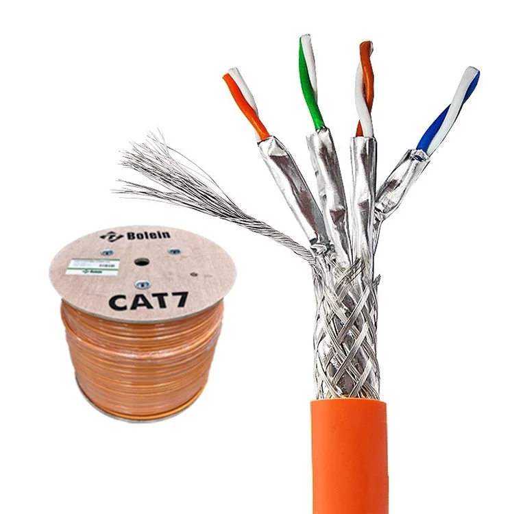 CAT6A S/FTP Lan Cable Indoor Grey/Blue, BC, Fluke Tested, LSZH view 4