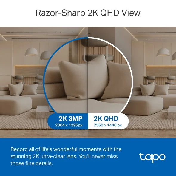 Tapo C220 Pan/Tilt 2K QHD AI Camera view 2