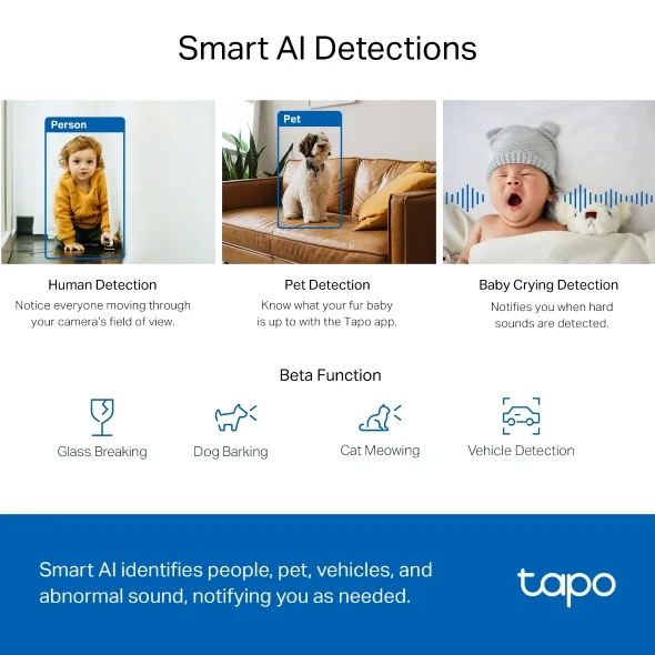 Tapo C220 Pan/Tilt 2K QHD AI Camera view 4