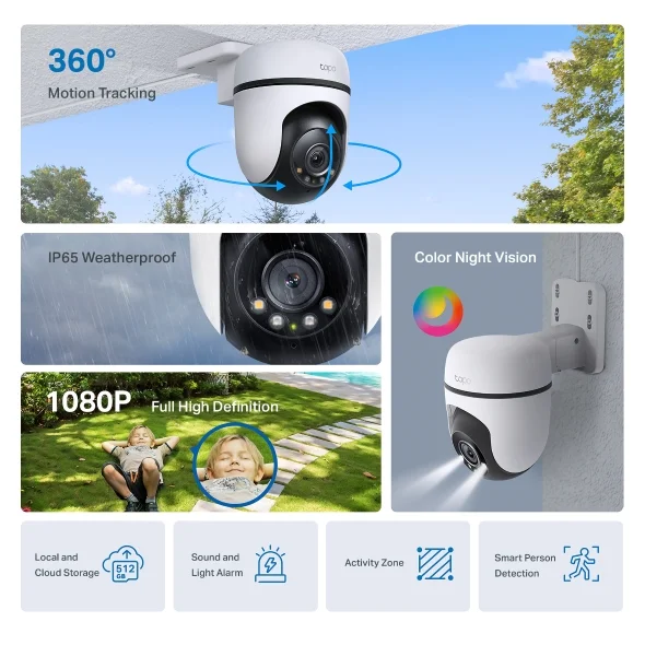 Tapo C500 Outdoor Pan/Tilt Security Wi-Fi Camera view 4