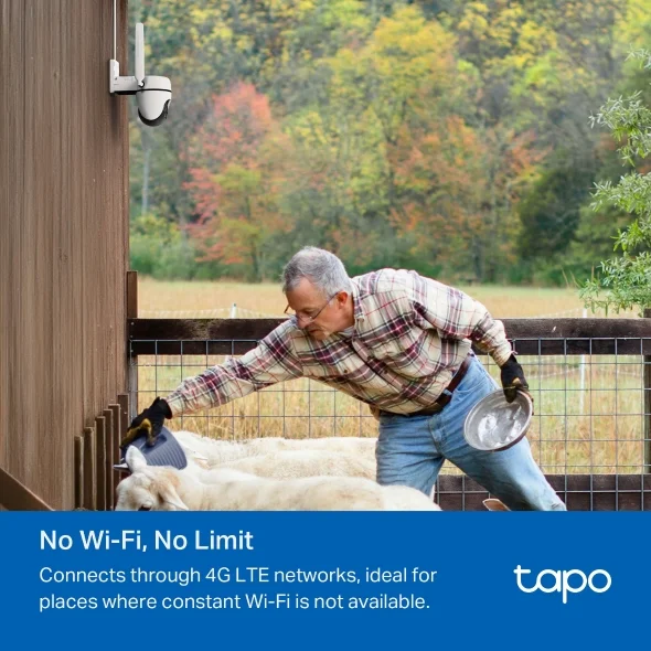 Tapo C501GW Outdoor Pan & Tilt 4G LTE Camera view 4
