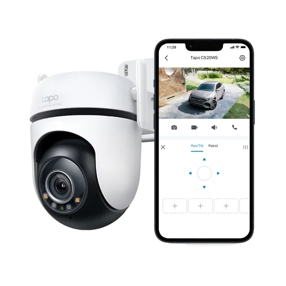 Tapo C520WS Outdoor Pan/Tilt 2K Camera view 2