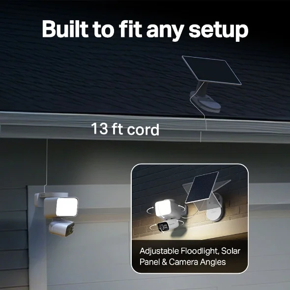 Tapo C615F Kit Solar Powered Floodlight Pan Tilt Security Camera Kit view 4