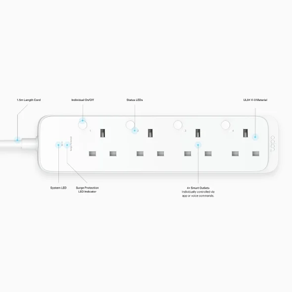 Tapo P304M Smart Wi-Fi Power Strip view 2