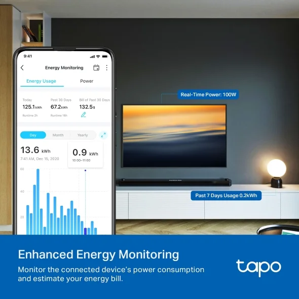 Tapo P304M Smart Wi-Fi Power Strip view 4