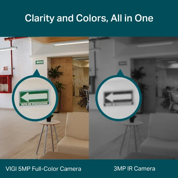 VIGI C450 5MP Full-Color Turret Network Camera view 2